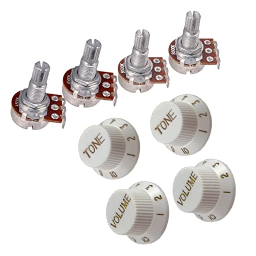 LOVIVER pour Le Contrôle Du Volume de La Guitare et Le Potentiomètre A500K B500K avec - Les Beatles, Paul McCartney, John Lennon, RIngo Starr, George Harrison LOVIVER pour Le Contrôle Du Volume de La Guitare et Le Potentiomètre A500K B500K avec – Image 7