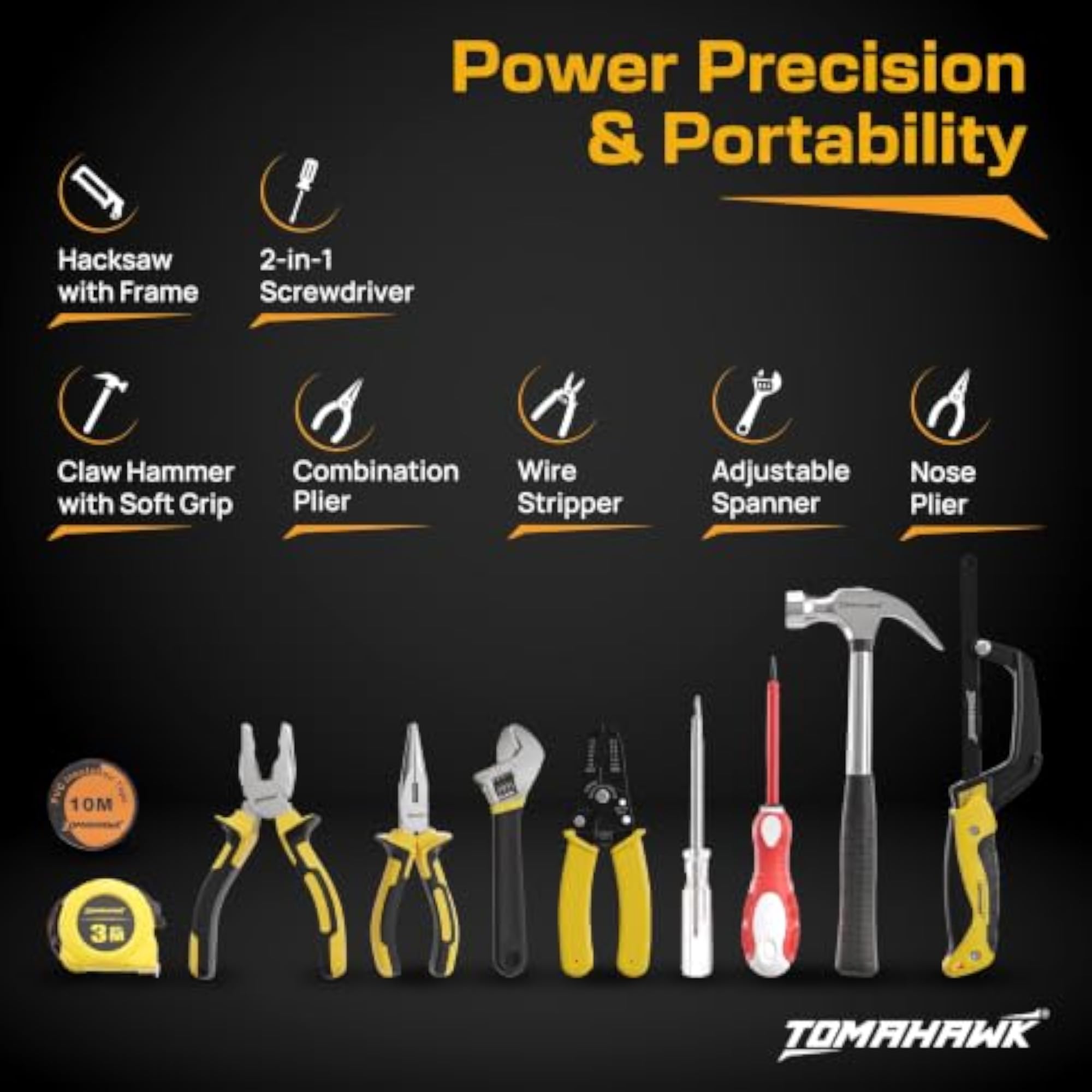 ELE-1110 10-Piece Electrician Hand Tool Kit