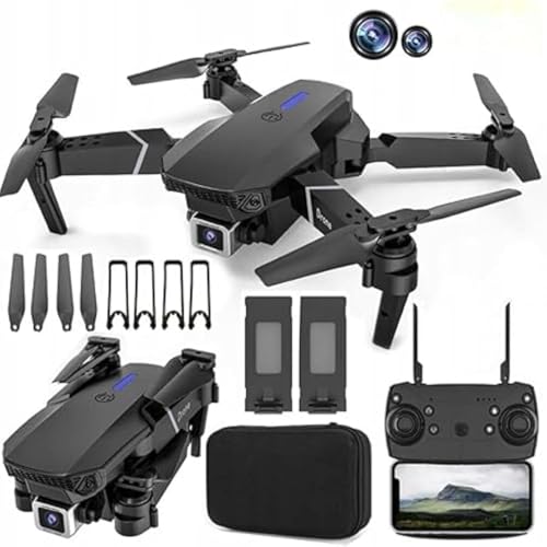 Image of BrUsHlEsS-fOlDaBlE-DrOnE-WiTh-hQ-WiFi-cAmErA-ReMoTe-cOnTrOl-fOr-kIdS-QuAdCoPtEr-wItH-GeStUrE-SeLfIe-fLiPs-bOuNcE-MoDe-aPp-oNe-kEy tAkE-OfF (E88)