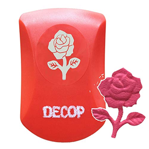 Decop Embossed Craft Punch 32Mm (1.25Inch) Elegant Rose #TOP4