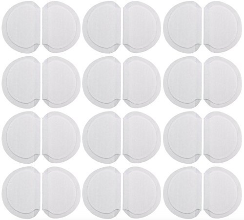 Underarm Perspiration Shield Disposable Absorbent Pads (12 Pairs, Wide) - Invisible Protection Against Armpit Sweat Stains