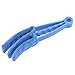sourcing map Spazzola per pulizia ciechi con 1 custodia in microfibra extra per tende da finestra, condizionatori d'aria, ventilatori da soffitto, blu