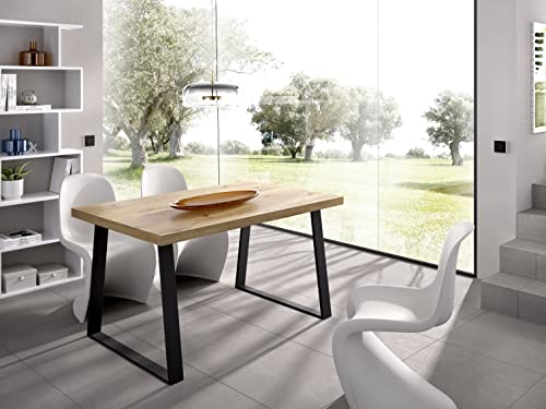 Miniatura 2 de DEKIT GRUPO RIMOBEL Aran Mesa de Comedor, Melamina, Nordic, 75x140x90 cm