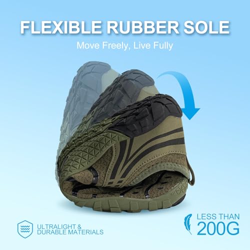Image of Barefoot Shoes for Women & Men, Grounded Walking Hiking Barefoot Shoes, Wide Toe Box Non-Slip Water Athletic Footwear, Comfortable Vitality Barefoot Footwear, Trail Running Sneakers Unisex