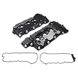 Roneeson Left and Right Side Engine Valve Cover with Gasket Set for Buick Allure Enclave LaCrosse Cadillac CTS SRX STS Chevrolet Camaro Captiva Sport Equinox Impala Traverse GMC Acadia Terrain