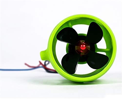 XHSESA 12V-24V 20A Underwater Thruster Motor 4 Blades Propeller Propulsion 30-200W Part for ROV RC Bait Tug Boat (clockwise Motor)