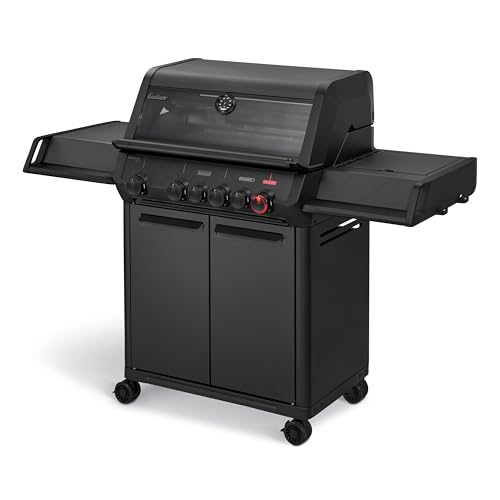 Enders Gasgrill MONROE PRO 4 SIKR TURBO SHADOW 4-Edelstahlbrenner Seitenkocher Infrarot-Backburner Sichtfenster HEAT RANGE SWITCH GRID 800 C TURBO ZONE SIMPLE CLEAN ink. SEARGRATE #8366