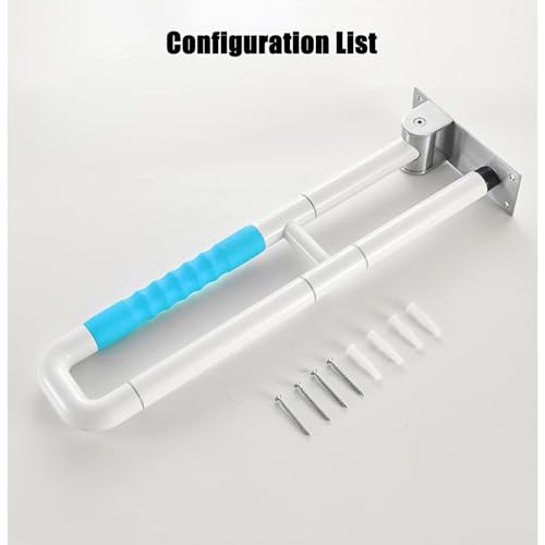 Barre d'appui relevable wc bleue pour redonner confiance aux aînés - 8