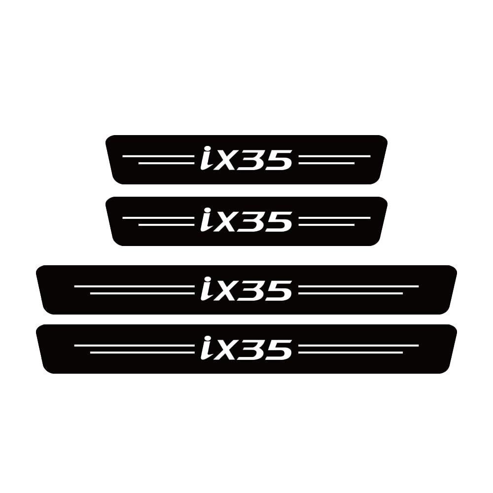 Sdyayfge Normal 4Pcs Kick Plates Car Door Sill Protector,For Hyundai Ix35