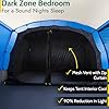 Trail Shilstone 5 Man Tent, Large Family Camping Tunnel Tent, 5000mm Waterproof, Dark Zone Bedroom, Living Area, Standing Height, Front Awning, Cable Access, Bag (L515cm x W330cm x H200cm)