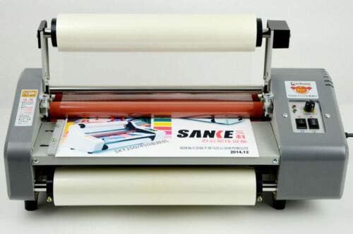 TOPCHANCES 220V 13" 335mm Laminating Machine Laminator 4Rollers Hot Roll Laminating Machine