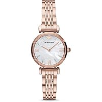 Emporio Armani Women's Gianni T-Bar Watch, AR11316, Rose Gold, 28 mm