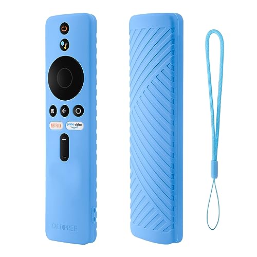 Caldipree Silicone Case Cover Compatible with Xiaomi Mi TV Remote (Netflix/Amazon Model Only) 4X 4A (Remote NOT Included) Blue