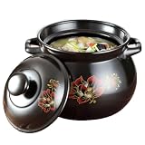 YLFFFZXK Cazuela de cerámica con Tapa, Olla Caliente Resistente al Calor, ollas de Barro, Olla de cerámica China, Olla para estofado, Olla para cocinar, Olla de Barro Resistente al Calor para Cocina