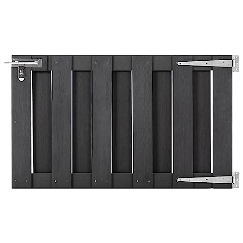 vidaXL Cancello da Giardino in WPC 100x60 cm Grigio