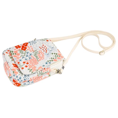 Image of SILKAREA Embroidered Cute Mini Crossbody Bag for Women Small Handbags Wristlet Wallet Bag Cell-phone Pouch Coin Purse
