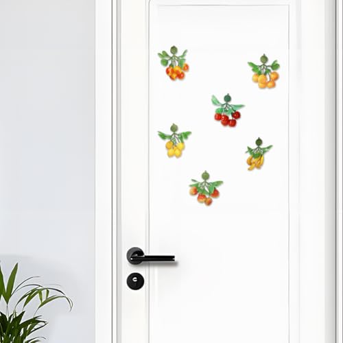 Imanes decorativos de frutas artificiales para nevera x6 miniatura 3