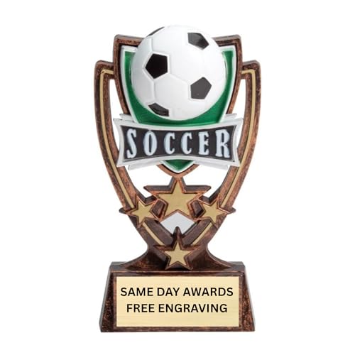 Same Day Awards 4-Star Soccer Trophy 6