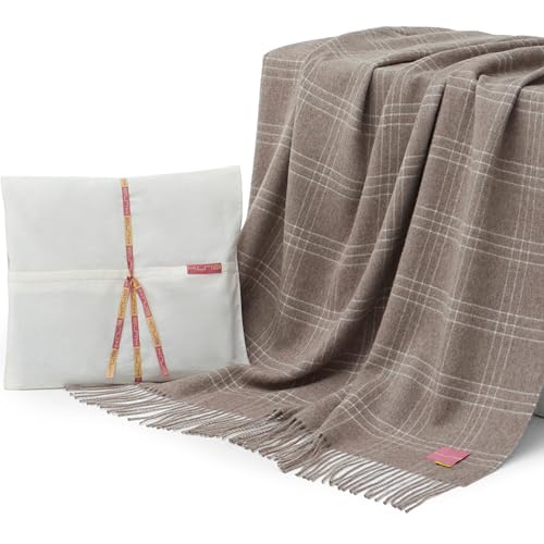 KUNA 100% Pure Baby Alpaca Throw Blanket | Hand-Selected Luxury Fiber & Master Craftsmanship | Hypoallergenic Lightweight & Warm | Premium Gift Packaging | Sustainably Peruvian Heritage