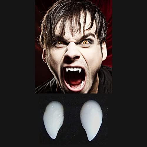 Innovision Vampire Teeth Fangs for Halloween - Professional Custom Fit with Adhesive