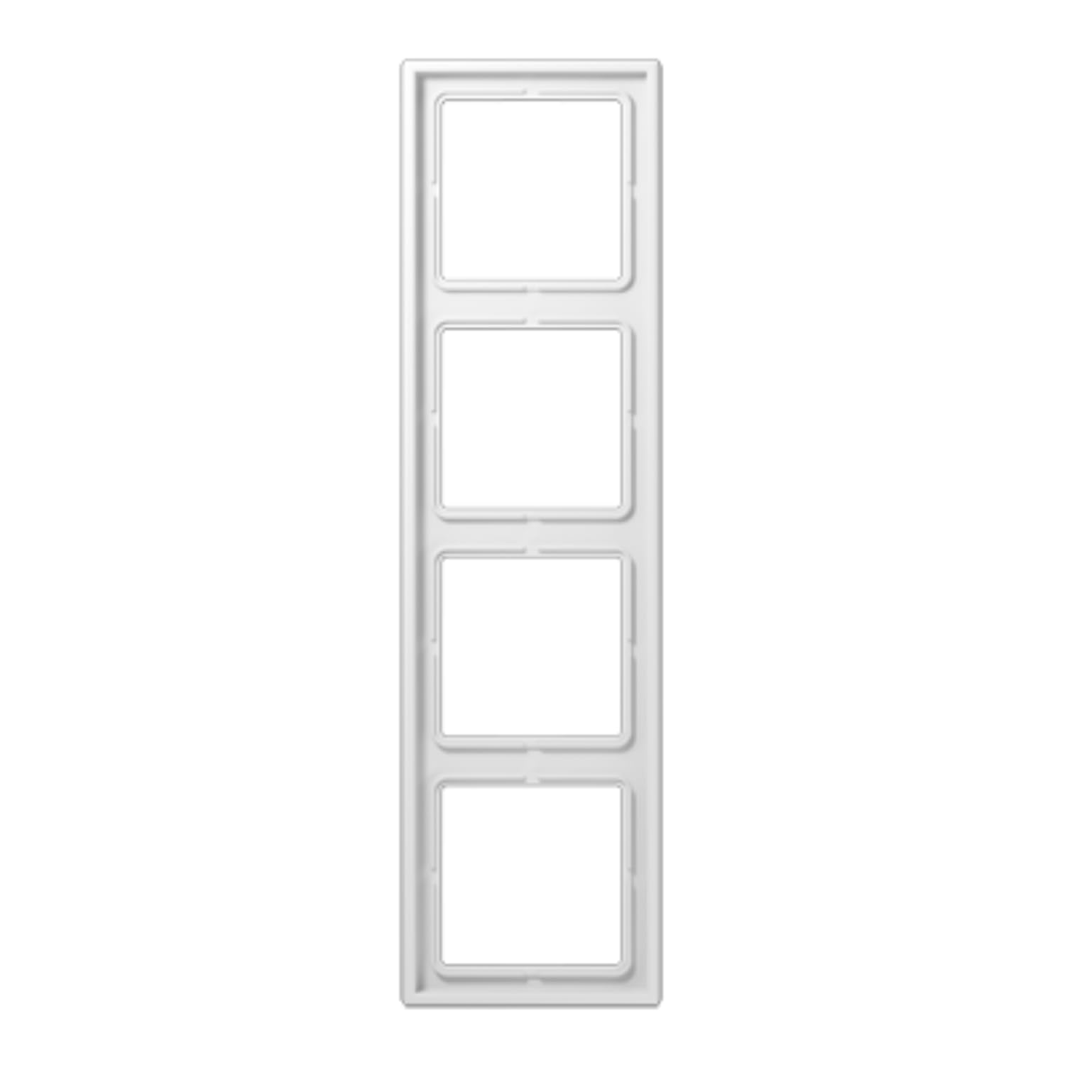 Cadre quadruple JUNG SPLS984WW blanc alpin pour regrouper 4 prises