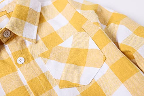 Image of SANGTREE Long Sleeved Flannel Shirt Button Down Plaid Shirts