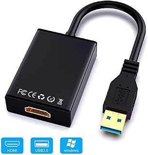 USB to HDMI Adapter,ABLEWE USB 3.0/2.0 to HDMI 1080P Video Graphics Cable Converter