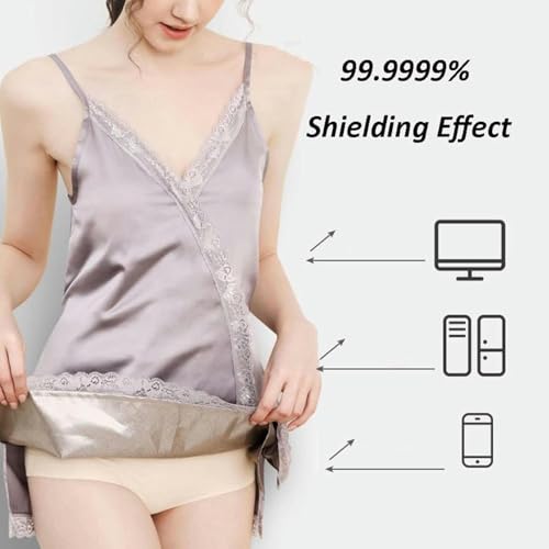 Robe en fibre d'argent anti-radiations protégeant le ventre