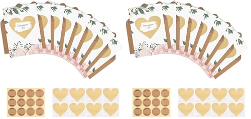 Carehabi Tarjetas para rascar para escribir, tarjeta de felicitación, postal de cumpleaños, tarjetas de feliz cumpleaños como juego de tarjetas postales, ideal como tarjeta de felicitación y cupón