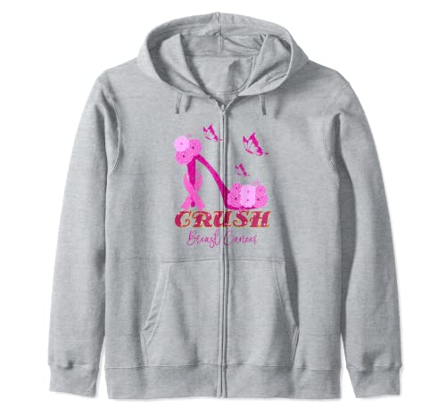 Crush Support pour femme en ruban rose pour la sensibilisation au cancer du sein Sweat à Capuche