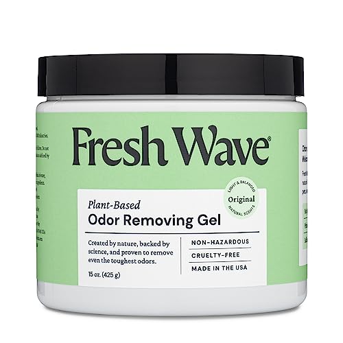 Fresh Wave Odor Removing Gel, 15 oz. - Odor Absorbers for Home, Safer Odor Relief, Natural Plant-Based Odor Eliminator, Every 15 oz. lasts 30-60 Days, For Cooking, Trash & Pets