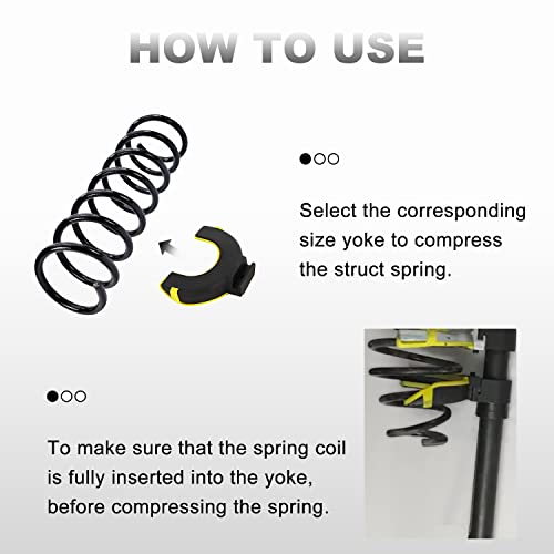 Btshub Universal Macpherson Strut Spring Compressor Interchangeable Fork Coil Extractor Set #TOP2
