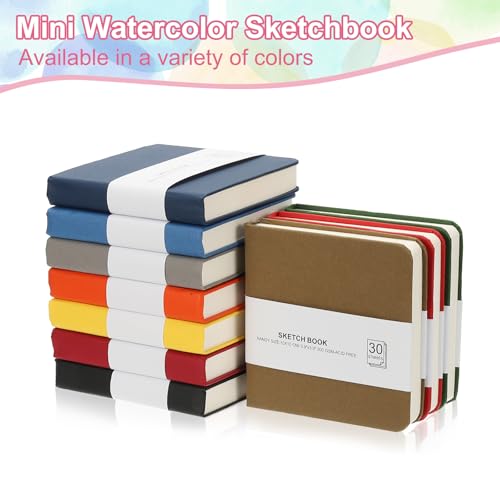 PATIKIL 4x4" Watercolor Paper Sketchbook - Image 4
