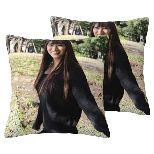 蓮実クレア (3) 通気性 ポリエステル製 ギフト リビング カスタマイズ可 両面プリント