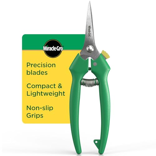 Miracle-Gro Straight Tip Floral Shears - Lightweight Gardening Scissors - Hand Pruner Pruning Shear for Flowers, Herbs, Roses and Indoor Plants - image 1