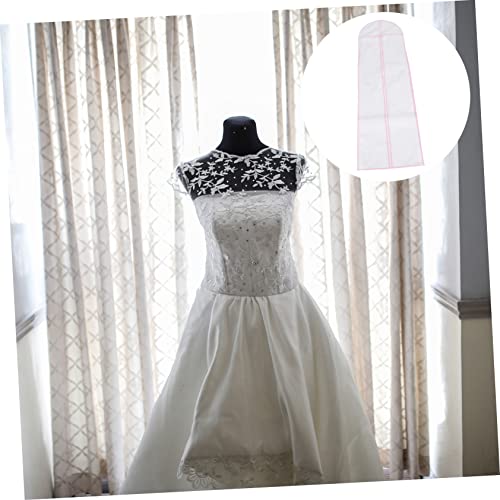 VALICLUD 1Pc Edge Nonwoven Wedding Dress Storage Bag for Bridal Gown Long Garment Cover Lightweight Dust Bridal Clothes Protection for Travel and Long Term2