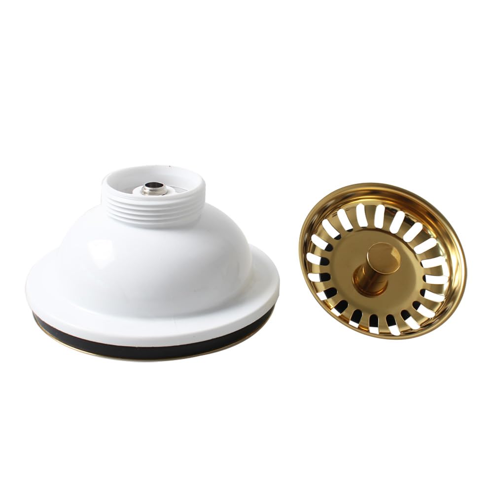 TALEA 114MM Kitchen Sink Basket Strainer (Gold),Gold Sink Waste Kit,xk185c036-U - Image 3