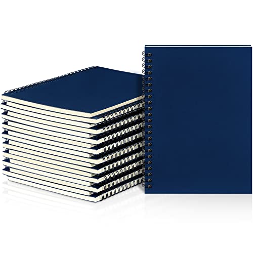 Image of Yahenda 18 Pcs Spiral Notebooks,1 Subject,Wide Ruled, Deep Blue