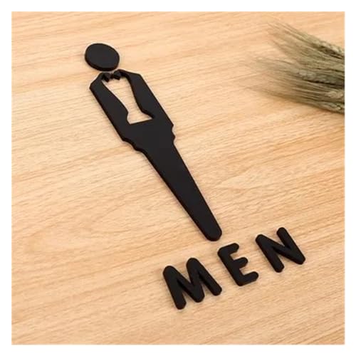Cartel Aseos Señales De Baño For Hombres Y Mujeres, Señalización Wc, Centro Comercial, Edificios Oficinas, Placas Puerta, Placa Indicadora Recordatorio, Señal Orientación para la Pared(C)