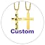 Half Soccer + Half Bible Verse Cross Pendant Personalized