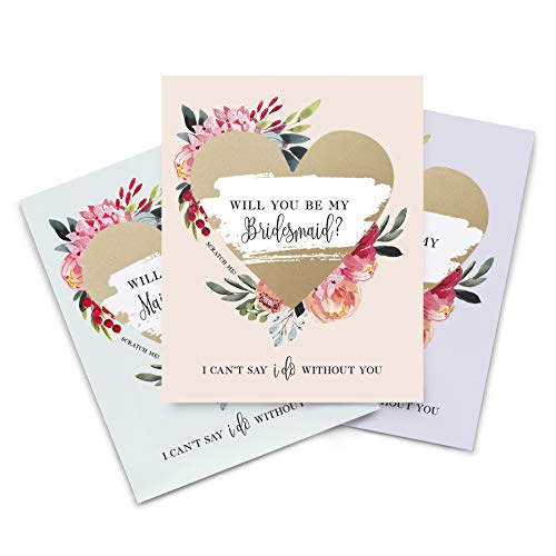 Bliss Collections Will You Be My Bridesmaid Proposal Scratch Off Wine Labels, Set Of 8 Wine Bottle Labels For: Bridesmaid, Maid Of Honor And Attendant, I Can’t Say I Do Without You #TOP7