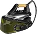 Rowenta Easy Steam - Centro de planchado, Alta presión 6 bares, Golpe de vapor 270 g/min, Vapor continuo 110 g/min, Suela Airglide con depósito de 1.4 L, Modo Eco, Negro/Verde, VR7360