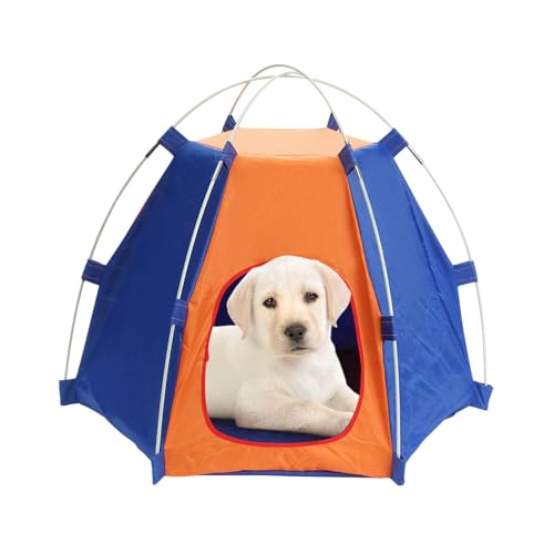 für Hunde- Faltbare Polyester- Hundezelte, wasserdichtes, langlebiges Material, tragbares, einfaches Setup- Design, Camping- Outdoor- für Innenräume, Rasen, Garten, Zuhause, Pavillon, Reisen-9