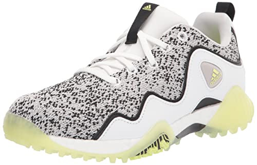 adidas Women's Codechaos 21 Primeblue Spikeless Golf Shoes, Grey One/Core Black/Pulse Lime, 5 UK