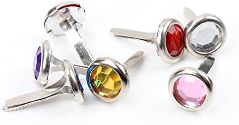 Washer,Stainless washer, Scrapbooking Embellishments, Rhinestone Round Brads For And Shoes Decoration, Size 8X15mm, Pack Of 40