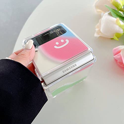 Couverture arrière rigide Samsung Z Flip 4 antichoc transparente fleur