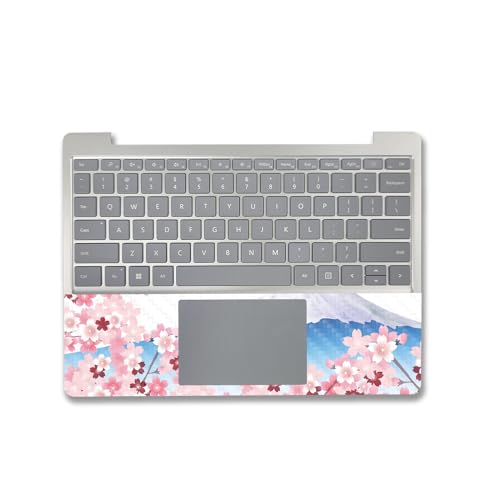 Image of MightySkins Carbon Fiber Skin Compatible with Microsoft Surface Laptop Go 3 (2023) Full Wrap Kit - Fuji Scene | Protective, Durable Textured Carbon Fiber Finish | Made in The USA