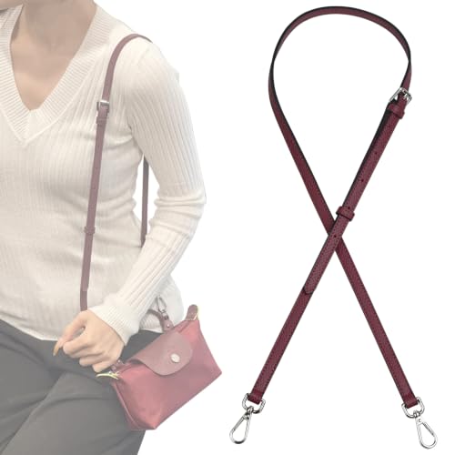 Image of Jiesinlov Leather Bag Shoulder Strap Replacement Crossbody Adjustable Conversion Kit Fit for Mini Pouch