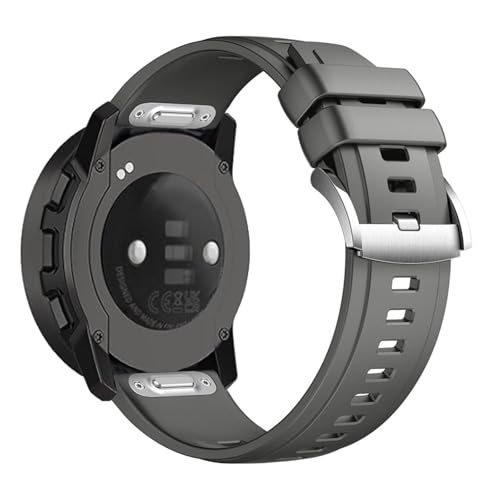 Silicona Correas para Suunto Ambit 3/3 Run/3 Sport Correa, Suave con Ajustable Acero Inoxidable Cierre Repuesto para Mujer Hombre Band Deportiva Pulsera Compatibles con Suunto Ambit 3 (2)
