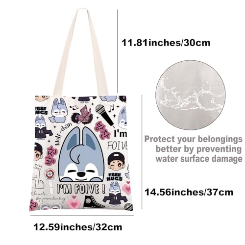 JNIAP Korean Group Wolf Tote Bag Korean Group Chan Gifts I'm Foive Gifts Korean Group Wolf Shoulder Bag2